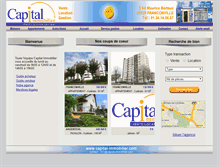 Tablet Screenshot of capital-immobilier.net